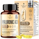 19-in-1 Hyaluronic 산 캡슐 - 교원질 펩티드와 더불어 Hylunaric 산 1200 mg, 비타민 C, Phytoceramides - 피부를 위해, 눈, 위장, 뼈 지원 (1 팩)