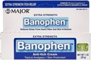 MAJOR Extra Strength Banophen - Anti-Itch Cream - Topical Analgesic Skin Protectant - 곤충 비트와 피부 자극에서 이체를 완화하는 데 도움이됩니다 - 1 Oz. (1 팩)