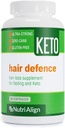 케토와 패스핑을 위한 Nutri-Align Hair Defence Biotin Complex | 90 캡슐 | 고 강도 머리 성장 Biotin - 캡슐 당 2500mcg Biotin | 비타민 A, Folic Acid & 칼슘