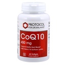 생명 균형 CoQ10 400mg에 대한 PROTOCOL - 비타민 E & Soy Lecithin - CoQ10 보충 - 할랄 & 계란 무료 - 60 Softgels