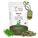 Organic Way Neem Leaf Cut and sifted | 허브티 | 프리미엄 네엠 리프 | USDA 인증 | 비 GMO 및 글루텐 무료 | 원산지 - 인도 (8 oz - 1/2 lbs)
