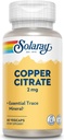 Solaray Biocitrate 구리 보충교재, 2mg | 60 조사