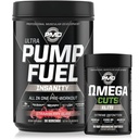 PMD Sports Ultra Pump Fuel Insanity - Pre Workout - Strawberry Slam (30 서빙) Sports Omega Cuts Elite Thermogenic Fat Burner (90 Softgels)