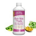 Buried Treasure Hair, MSM Biotin Aloe Vera와 함께 피부와 손톱과 비타민과 미네랄 풀러 헤어, 더 강한 손톱과 Clearer Skin 16 oz에 대한 높은 효능 액체 전체 식품 단지에