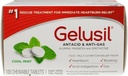 Heartburn Relief, Acid Reflux, Bloating 및 Gas, Cool Mint - 100ct Blister Pack에 대한 Gelusil Antacid 및 안티 가스 정제