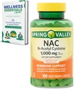 NAC 보충 N-Acetyl Cysteine | 1000mg, 100 카운트 | 면역 지원, 채식 캡슐 | 글루텐 프리, 소이 무료, 락토스 무료 | 셀레늄과 몰리브덴