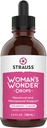 Strauss Heartdrops 여성 원더 드롭; 생리 및 정신 지원 Spearmint Flavour, 자연 공식, 글루텐 무료, Soy-Free, Non-GMO, 3.4oz에 보충 병 병