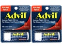 포켓 팩의 2 팩 Advil Pain Reliever / Fever Reducer Ibuprofen 200mg - 팩 (20 태블릿 총) 당 10 개의 코팅 정제