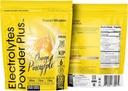 PowderVitamin Electrolytes 분말 플러스 (100 인분) 오렌지 파인애플 전자 분말 Zero Calorie, Keto, 0 설탕, Maltodextrin 없음, 1000mg 칼륨, 120mg 칼슘, 120mg 마그네슘, 히드라 션 분말