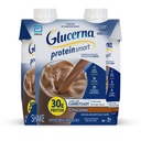 Glucerna Protein Smart Diabetes Care Shake, Chocolate, Diabetic Meal Replacement to Support Blood Sugar Management, 30g Protein, 150 칼로리, 음료 준비, 11-fl-oz Bottle, 4 팩