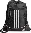adidas Alliance Sackpack – Drawstring 배낭 남성과 여성을위한 작은 가방, 검정, 하나의 크기