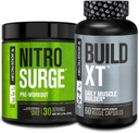 Green Apple의 Jacked Factory Nitrosurge Pre-Workout & Men & Women을위한 XT 근육 건물 번들 구축