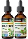 BIO KRAUTER Bacopa Tincture 2 Fl. Oz. & Ashwagandha Tincture 2 Fl. 오즈.