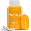 LongLifeNutri 비타민 K2 MK-7 100mcg – 뼈와 순환, 120 채식 캡슐, 4 월 공급, 실험실 테스트, 미국에서 만든 비 GMO