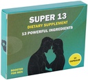 슈퍼 13 남자를위한 빠른 행동 초본 남성 보충. 13 Potent 성분 - Horny Goat Weed Tongkat Ali Maca & Energy Vitality Stamina Endurance 및 Performanceer 강화 알약 10 모자를위한 더 많은