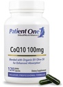 환자 One Coenzyme Q10 (CoQ10) 100 mg | 유기농 올리브 오일과 함께 심장 및 혈관 건강 지원을위한 산화 보충 | 120 캡슐