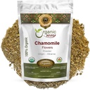 Organic Way Chamomile Flowers Powder (Matricaria chamomilla) 허브티 - 유럽 야생 - 해적 인 | 유기농 및 고저 인증 | 비 GMO | USDA 인증 | 원산지 - 알바니아 (1/4 LB - 4 Oz)