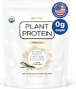 순수 식품: 식물 기반 단백질 분말 프로 바이오 틱스 | 유기, 깨끗 한, 모든 자연, 채식, 채식, 첨가물 없음을 가진 전체 슈퍼 푸드 영양 보충 | Keto (Vanilla)