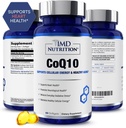 1MD Nutrition CoQ10 - 심장 건강 및 세포 에너지 생산을위한 - 남성 및 여성을위한 건강 보충 - Coenzyme Q10 Softgel - 60 일
