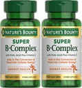 Nature 's Bounty Super B Complex with Vitamin C & Folic Acid, 면역 및 에너지 지원, 150 정제 - 2 팩