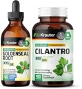 BIO KRAUTER Goldenseal Tincture 4 Fl. Oz. & Cilantro 100 캡슐