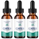 (3 팩) 텍스처 귀 드롭 - 공식 공식 - Cortexi Tinnitus 치료 Cortexi Hearing Support Drops, 귀에 링하기위한 텍스처, 텍스처 보충 드롭 최대 강도 새로운 개선 (3 oz)
