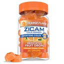 Zicam 찬 Remedy 아연 Medicated 과일 하락, 궁극적인 오렌지, 25 조사 (1의 포장)