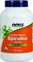 지금 Spirulina 500 mg의 500의 정제