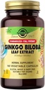 Solgar Ginkgo Biloba 잎 추출물 - 180 식물성 캡슐 - 표준화 된 풀 Potency (SFP) - Non-GMO, Vegan, Gluten Free, Dairy Free, Kosher, Halal - 180 서빙