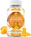 Creatine Monohydrate 남자 & 여자를 위한 Gummies, 근육 힘, 근육 건축업자, 에너지 부스트, 설탕 자유로운, 채식주의자, 망고 풍미-60 조사를 위한 Chewable Creatine Monohydrate