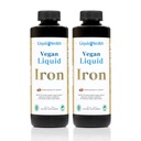 LIQUIDHEALTH Vegan 액체 철 보충 SunActive & Ferrochel Fe - 자연 에너지, 면역 체계 & 대사 지원, 증가 정신 Clarity, Prenatal/Postnatal - 미국 만드는, 비 GMO (2 팩)