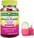 FitMania Spring Valley Women 's Cranberry Probiotic 보충 스프링 밸리 채식 구미, 라즈베리 레몬, 60 카운트 및 페이스 용 선물 아이스 롤러