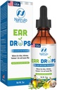 귀 감염을위한 Natrulo 자연 귀 드롭 - Homeopathic, 성인, 어린이 및 애완 동물을위한 초본 Eardrops - 귀 Aches, Swimmer의 귀, Loosen 왁스 - 어린이 안전 귀 오일, 미국 (2 Oz)