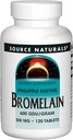 Source Naturals Bromelain 500mg Proteolytic 효소 보충교재 - 120의 정제 (포장 2)