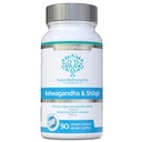 Ashwagandha & Shilajit - Ashwagandha KSM-66 1000mg & 순화 된 Shilajit 추출물 200mg (50% Fulvic 산) - 인공 필러 없음, 바인더 또는 플로우 에이전트 - 채식주의