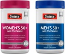 남성용 Swisse Daily Multivitamin 및 여성용 50 및 콤보