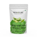 알로에 Vera Gel Powder 200x by mi Nature | Natural and Pure | 알로에 Barbadensis | 100g (3.5oz) | 고농도(200x) | 소화 지원 | 화장품 제조에 적합