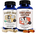 Legendairy 우유 액체 금 + 해바라기 Lecithin Lactation 우유 공급 증가 및 CL에 대 한 보충 우유 덕트 - 우유 흐름 및 Boost 우유 생산에 대 한 Breastfeeding 보충 교재