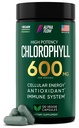 Chlorophyll 캡슐 600 mg - 여성 & 남자를 위한 자연적인 Chlorophyll 알약 - 에너지, Immunity, 피부 + 내부 Deodorant를 위한 높게 BioAvailable Chlorophyll 보충교재
