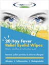 눈 의사 Hay Fever Relief Eyelid Wipes - 20x는 알레르기 및 Hayfever - 염증, 물이 가려운 눈, 두통 및 편두통을 냉각시킵니다.