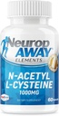 NeuropAWAY 성분 N 아세틸 L-Cysteine 캡슐을 가진 1000mg 60ct (병 당 1000mg 캡슐)