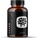 SALTT Relax - 마그네슘 캡슐 보충 - 203mg 이오니아 마그네슘 염화물 w / 나트륨, 칼륨, 일렉트로이트 - 채식, 설탕 및 글루텐 무료 - 240 카운트 - Keto Chow