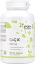 운이 좋은 비타민 - Hawthorn Berry 100 mg의 CoQ-10. - 180 Veg 캡슐