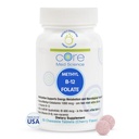 여성 & 남자를 위한 핵심 Med 과학 메틸 B12 Folate 보충교재 - 5-MTHF 알약 지원 계류, Cognitive, & 심장 건강 - Methylfolate 비타민 B9 Homocysteine 수준 & 메틸화 주기 (60 조사)를 위한