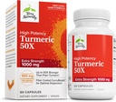 Terry Naturally Turmeric 50X - 뇌 및 심장 건강 지원을위한 다이어트 보충 - 추가 강도 심황 - 비 GMO 보충 - 60 캡슐