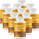 Liposomal Tocotrienols 1000mg - 높은 생물 분해성 비타민 E Tocotrienols 보충교재, 95% 델타 & 5% 감마 Tocotrienol 캡슐 지원 피부, 뼈, 산화 방지제, 600 Softgels