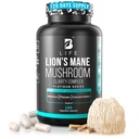 Lion의 Mane 버섯 캡슐 - 메모리, 초점 및 Clarity - Ashwagandha, Thiamin (B1), Magnesium L-Threonate와 Nootropic Brain Supplement - 정신 에너지, 240 Caps