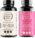 행복한 건강한 Hippie 여성을 위한 질 Probiotics & Joy-Filled 계류 지원