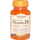 Sundown, 비타민 D-2000 Iu Softgels, 150ct