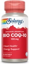 SOLARAY Bio CoQ-10 100 mg | 향상된 흡수 | 비타민 A & E | 건강한 심장 및 세포 에너지 지원 (30 CT)